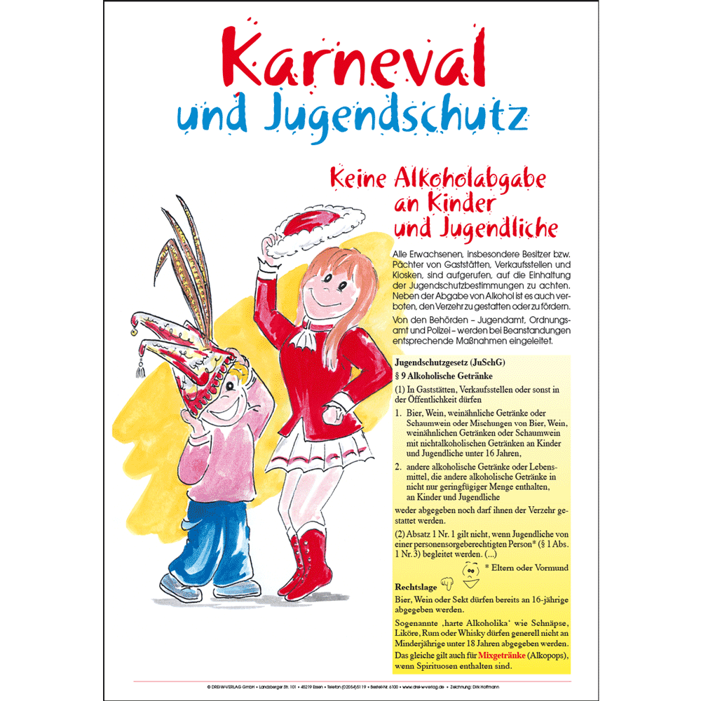 Plakat (DIN-A3) • Karneval und Jugendschutz